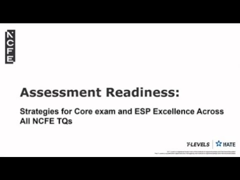 NCFE TQs- Assessment Readiness for Core Exams and ESP excellence