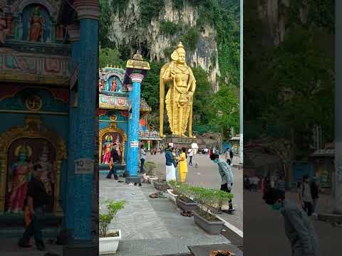 Batu Caves, lord  Murugan statue in Kuala Lumpur, Malaysia. #travel #kualalumpur #malaysia