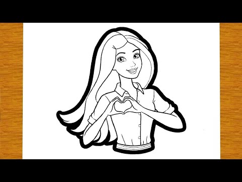 HOW TO DRAW BARBIE | Easy drawings