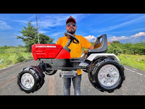 The Big Battery Operated 4WD Tractor Unboxing | Swaraj Swaraj 855 FE | Farming Die Cast Model |