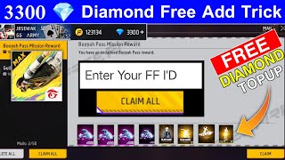 💎3300 🔥 Free Diamonds in Free Fire Trick. How to Get Free diamond in freefire max. Free Diamond App