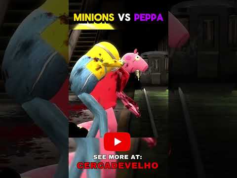 MINIONS vs PEPPA PIG IN MORTAL KOMBAT 🐖 #cercadevelho #minions #peppapig  #shorts #gaming