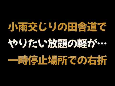 田舎道ではやりたい放題