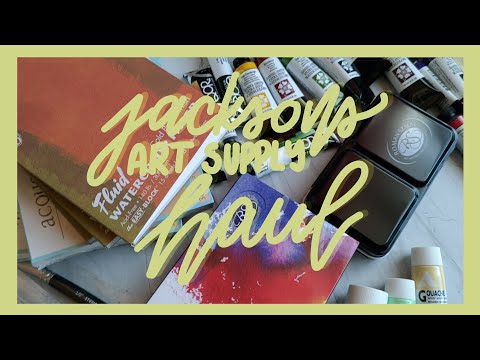 Jacksons art supply HAUL