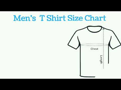 Men's T Shirt Size Chart | T Shirt Size Chart for Men | T Shirt का कौन-सा  size खरीदे |