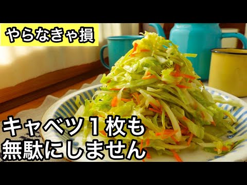 【キャベツ】これが冷蔵庫にあれば超便利！野菜不足も解消！キャベツ大量消費｜野菜の半調理