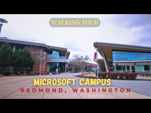 Exploring the Microsoft revamped Campus in Redmond, Washington #seattle #microsoft