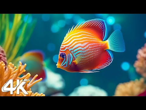 [NEW] 4HRS Stunning 4K Underwater Wonders - Relaxing Music | Coral Reefs, Fish& Colorful Sea Life #3