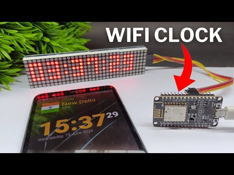 How To Make A Wifi LED Digital Clock.