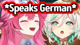 Raora tried to speak German, but…