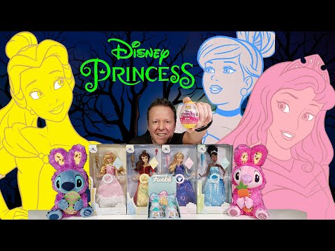 Disney Princess Musical & Light-Up Dolls Belle, Cinderella, Aurora & Tiana AdventureFun Toy review!