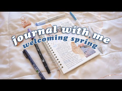 journal with me | scrapbook journaling to welcome spring 🦕