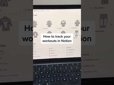 Workout App in Notion #notion #notionsetup #workoutapp #fitnesstracker