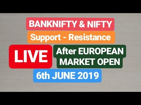 Nifty & Banknifty LIVE Analysis 6th JUNE'19 Live After European Market Open