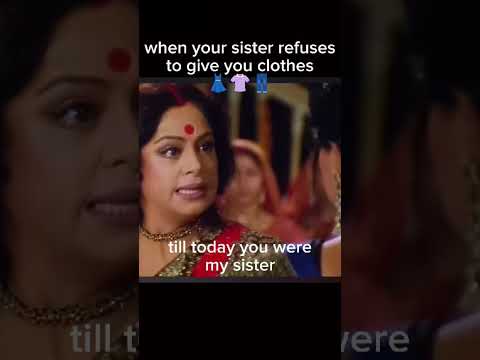 When your sister refuses to give you clothes,😂😂#funny