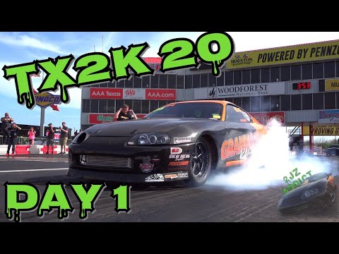 TX2K20 Day 1:  Grannas runs 7.0X & Tony sets fastest IRS Supra RECORD! Also crashes & Broken stuff