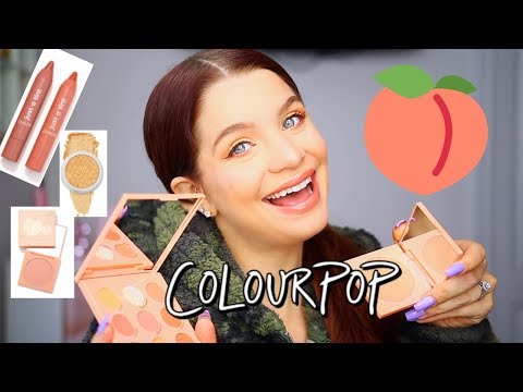 ColourPop Peach Full Collection Review+Swatches