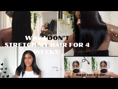 WHY I DON'T STRETCH MY SILK PRESSED STRAIGHT NATURAL HAIR for 4 WEEKS! | Natural Nadine