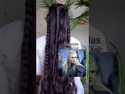 A simple Legolas inspired hairstyle #lordoftherings