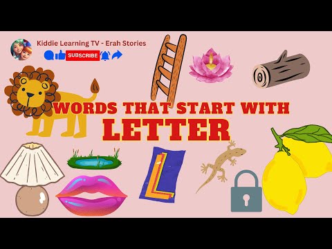 Letter L: Words That Start With L, Letter Sounds| English Vocabulary Lessons| Kiddie Learning TV