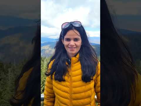 View 👌from Clingmans Dome observation tower  USA🇺🇸 #shorts #hindivlog🇮🇳🇺🇸