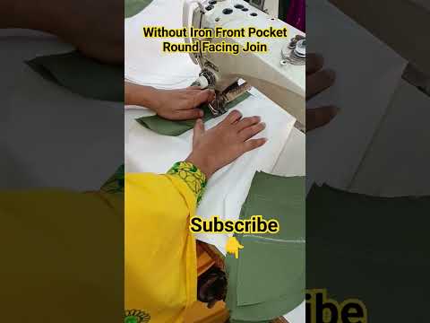 Without Iron Front Pocket Round Facing Join #shorts #shortvideo #kaizen #apparel #sewing #howto