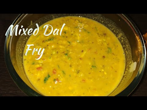 Mixed Dal Fry || Mixed Dal Tadka || Mixed Dal Recipes|| Telangana Ruchulu