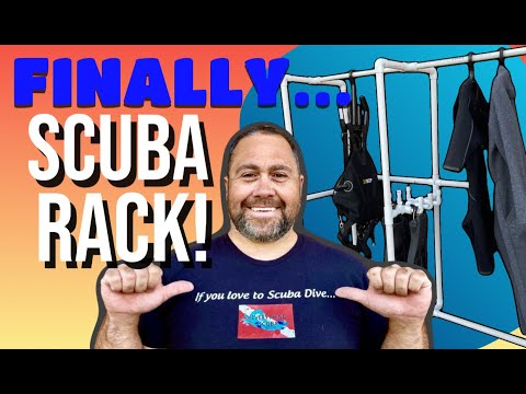 How to Build Your Own Scuba Gear Rack (Step by step guide!)