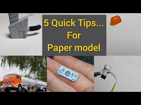 5 Quick Tips For Paper Model (part 3) papercraft porady