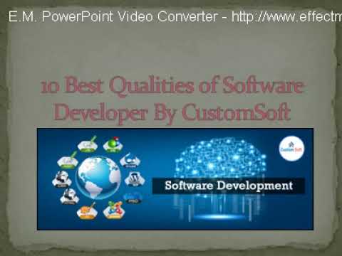 10 Best qualities of software developer by CustomSoft