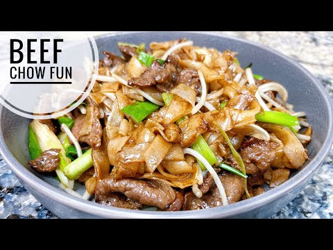 Beef Chow Fun Recipe, Stir Fried Rice Noodle