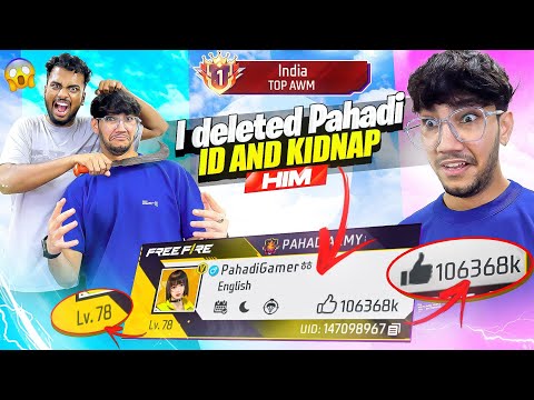 I Kidnaped Pahadi Gamer 😱 And Deleted His Id he break My Winning Streak 😤 - Garena Free Fire Max