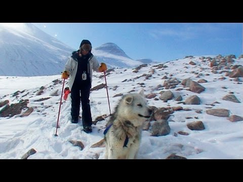 Transporting the material to the Stewart Valley - Sam Ford Fiord 2010 expedition