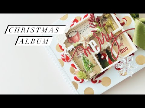 Scrapbook Christmas Mini Album | Album Flip Through | Christmas Mini album | Iralamija Scrapbook