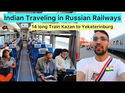 14 Hours Train Journey in Russian Railways | Kazan to Yekaterinburg 🇷🇺