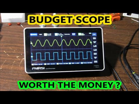 FNIRSI tablet style 2 channel oscilloscope model 1013D review