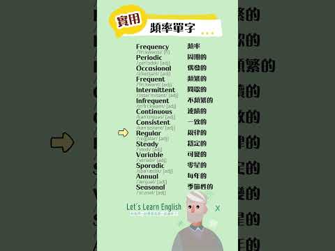 《頻率單字》一起背更好記！#英語單字 #英語學習 #英語跟讀 #英文聽力 #英文单词 #學英文