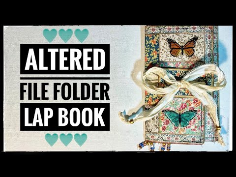 Journal Making - Altered File Folder - Lap Book - Part 2 #cathysgardenyoutubechannel