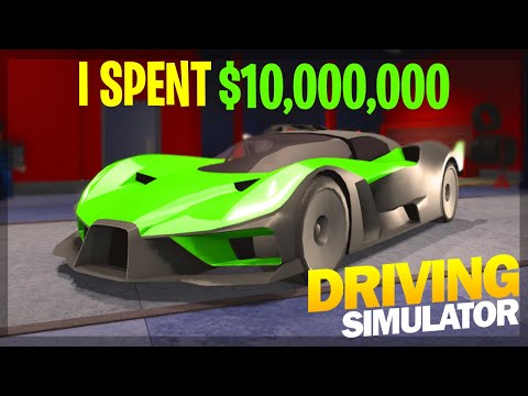 I SPENT $10,000,000 on The BEST CAR in Driving Simulator! - ROBLOX