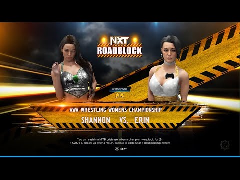 AWA Roadblock 2024: Shannon vs Erin. AWA wrestling womens championship match