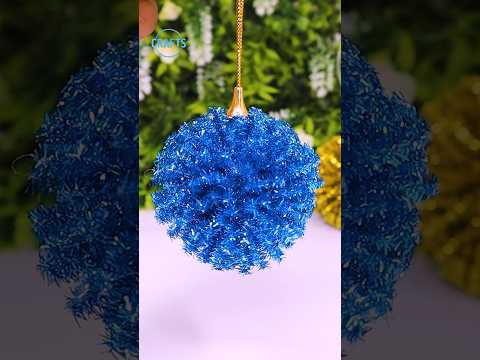 DIY Ball Ornaments for Christmas Tree Decorations🎄#christmas #shorts #ornaments #decor #decor #diy