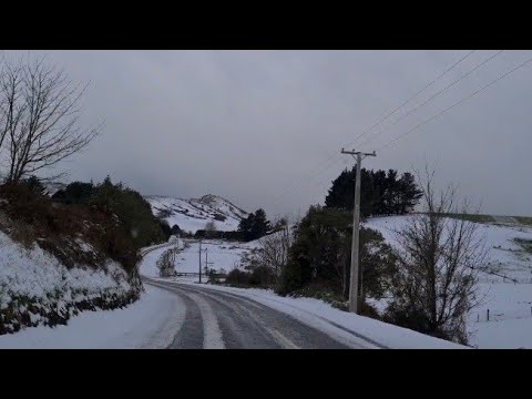 SNOWFALL IN OWAKA, THE CATLINS