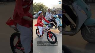 Dad Gifted His Son 😍BMW Bicycle | Happy Customer From Ahmedabad | Foldable Kid Cycle #shorts #bmw