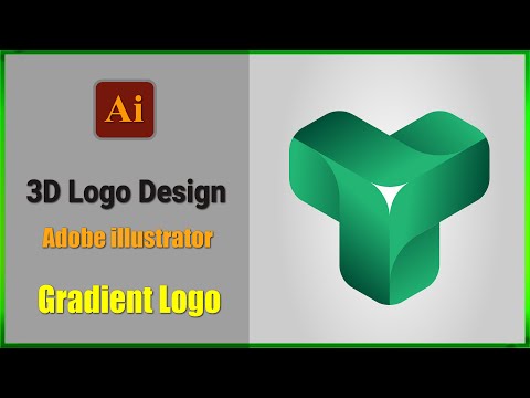 Make 3d Logo Design in Adobe illustrator | Gradient Logo