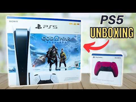 Sony PlayStation 5 Unboxing and Setup (2023) - PS5 God of War Bundle