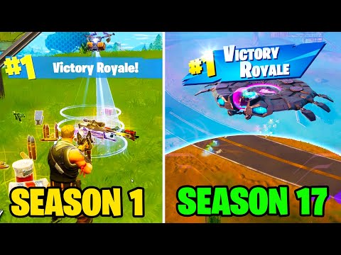 Winning Fortnite in EVERY Season EVER.. 😱 #Shorts