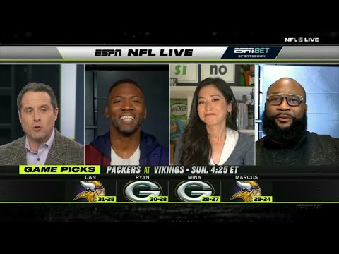 NFL LIVE | ESPN crew bold predictions NFL Week 17: Vikings vs Packers: Sam Darnold or Jordan Love?