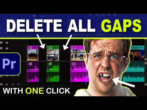 Delete ALL GAPS In The Timeline FAST - Premiere Pro (Close Gap & Go To Gap)