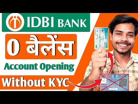 idbi bank zero balance account opening online | without kyc bank account opening