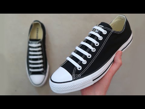 HOW TO BAR LACE CONVERSE (BEST WAY!!)